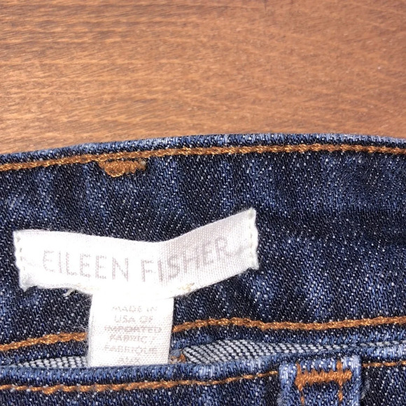 Eileen Fisher size 6 designer blue jeans - Picture 3 of 7